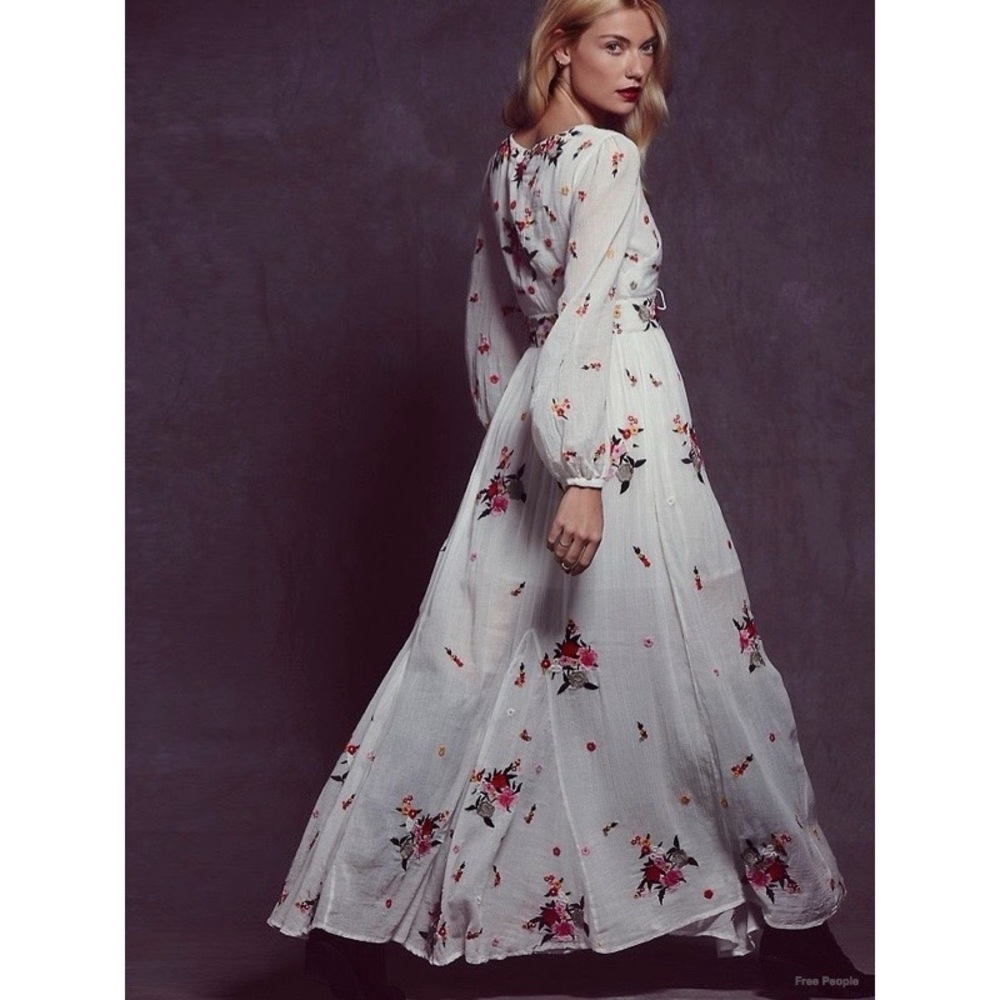 ISO Free People Winter Wanderer Floral Maxi Dress - Picture 2 of 4